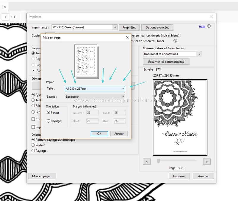 Tuto pour expliquer l’impression sur du papier au format A5